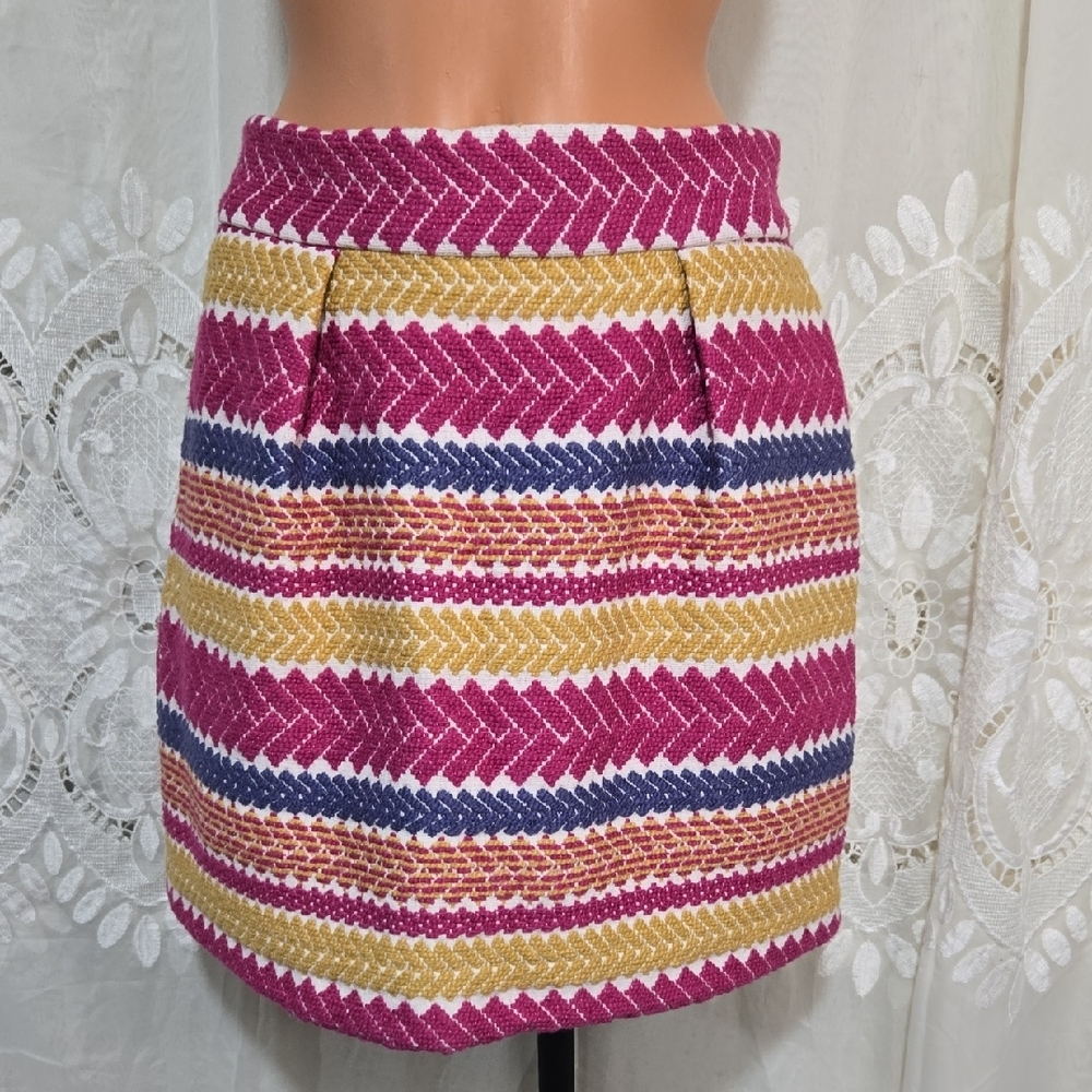 Anthropologie Mini Skirt Nomad Morgan Carper Sz Medium